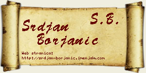 Srđan Borjanić vizit kartica
